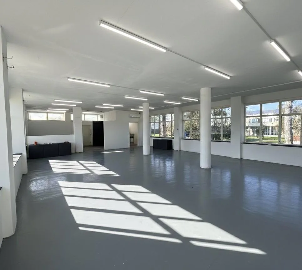 Large bright hall inside the Laboratory